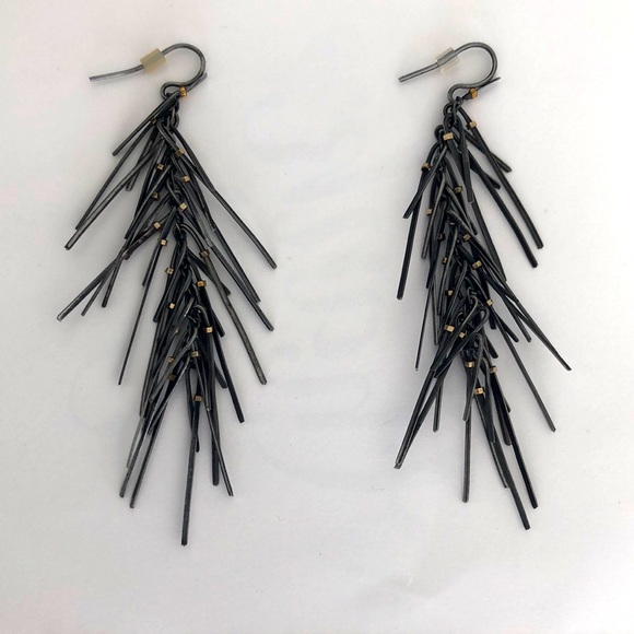 Unique edgy nail earrings Handcrafted in Sun Valley gift - Picture 2 of 3
